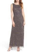 Women's Pisarro Nights Embroidered Mesh Gown