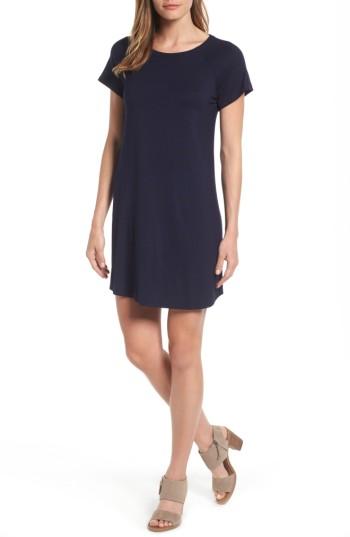 Women's Bobeau Back Cutout Tunic Dress - Blue