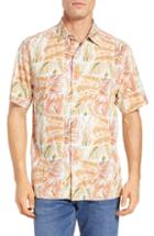 Men's Tommy Bahama Think Outside The Fronds Silk Camp Shirt - Orange