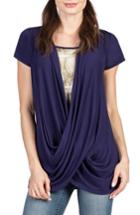 Women's Savi Mom Madison Maternity/nursing Top - Blue