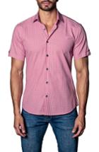 Men's Jared Lang Check Sport Shirt, Size - Red