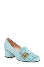 Women's Gucci Gg Marmont Pump Us / 35eu - Blue