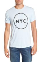 Men's Retro Brand Nyc Graphic T-shirt - Blue