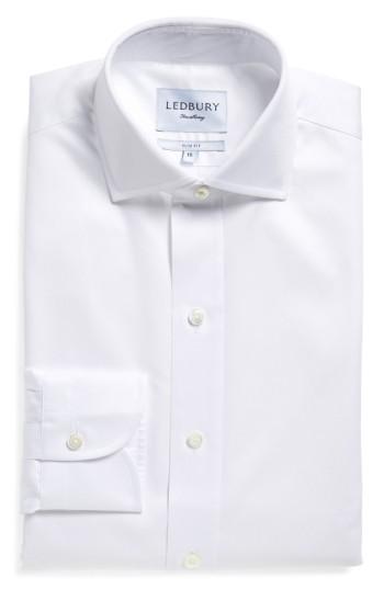 Men's Ledbury Slim Fit Dress Shirt - White