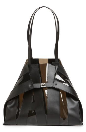 Akris Medium Ai Leather Tote - Black