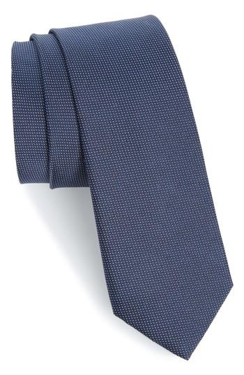 Men's Calibrate Eternity Unsolid Solid Silk Skinny Tie