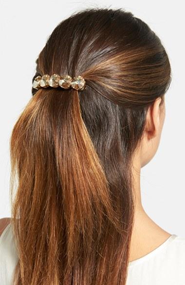 L. Erickson Swarovski Crystal Barrette