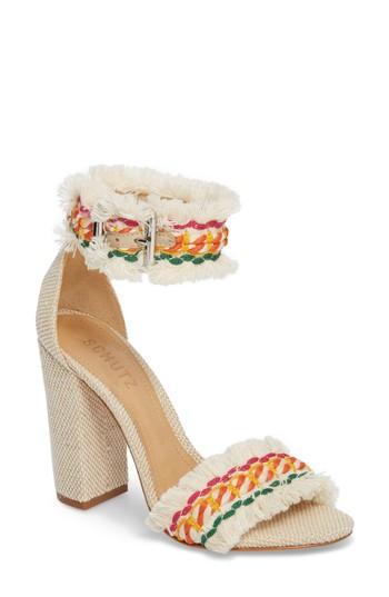 Women's Schutz Zoola Block Heel Sandal M - White