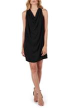 Women's Michael Stars Draped Halter Mini Dress - Black
