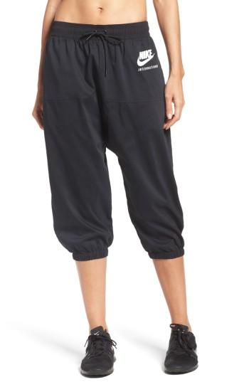 Women's Nike International Capris - Black