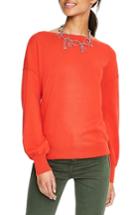 Women's Boden Muriel Volume Sleeve Sweater - Red