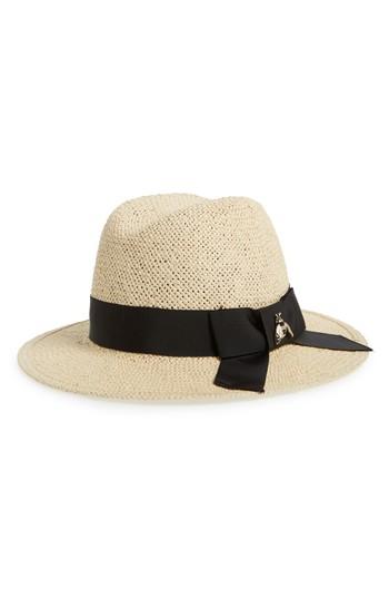 Women's Kate Spade New York Bee Charm Straw Fedora - Brown
