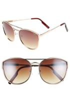 Women's Quay Australia Cherry Bomb 60mm Sunglasses - Gold/ Silver Mirror