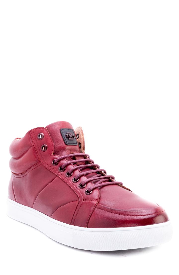 Men's Zanzara Tassel Mid Top Sneaker .5 M - Red