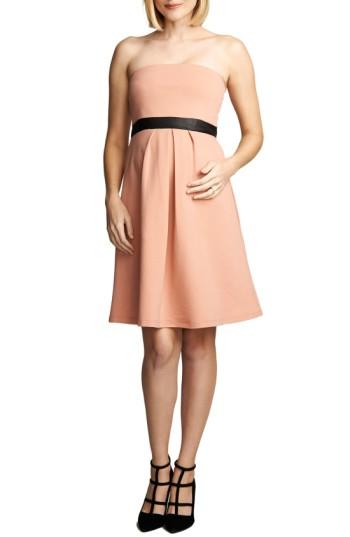 Women's Maternal America Strapless Maternity Dress - Pink