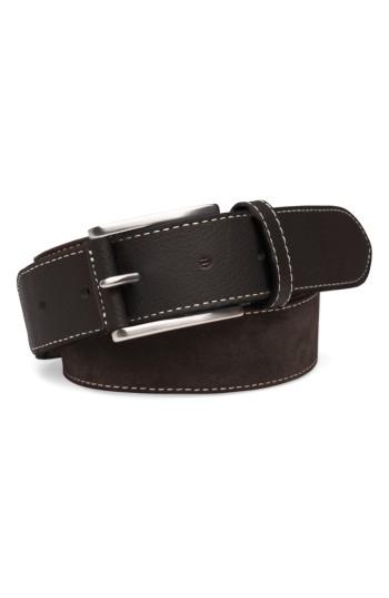 Men's Peter Millar Fall Suede Belt - Chocolate