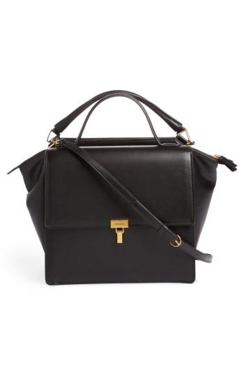 Balenciaga Collage Double Calfskin Leather Bag - Black