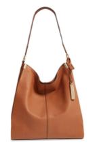 Vince Camuto Rosen Leather Hobo - Brown
