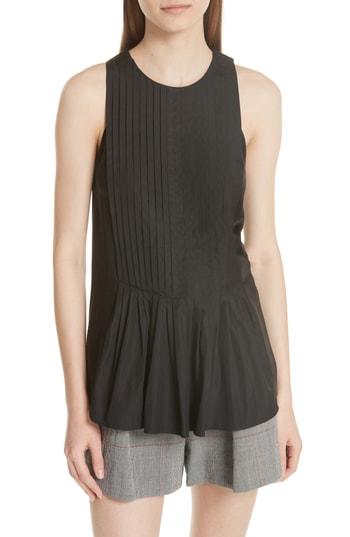 Women's 3.1 Phillip Lim Pleated Poplin Tank - Black