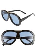 Women's Le Specs Inferno 59mm Aviator Sunglasses - Black