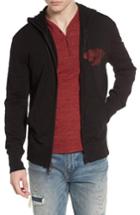 Men's John Varvatos Green Day Regular Fit Full Zip Hoodie - Black