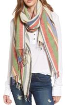 Women's Standard Form Variance Wool & Cashmere Scarf, Size - Ivory