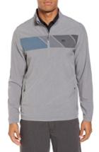 Men's Travis Mathew Manning Quarter Zip Jacket, Size - Grey