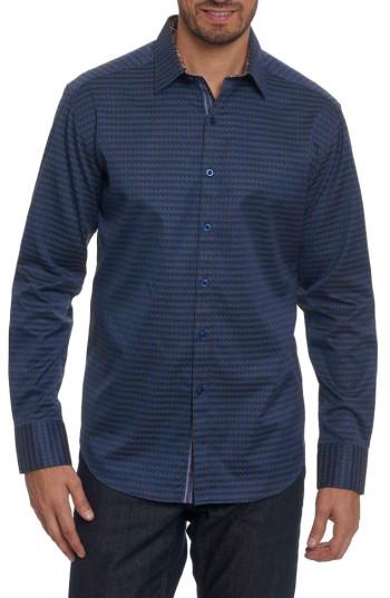 Men's Robert Graham Dogwood Classic Fit Print Sport Shirt, Size - Green