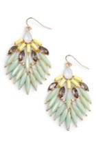 Women's Adia Kibur Stone Fan Earrings