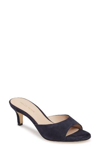 Women's Pelle Moda Bex Kitten Heel Slide M - Blue