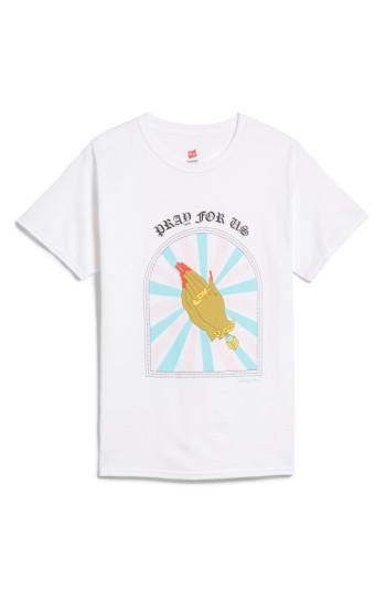 Women's Melody Ehsani Pray For Us Tee - White