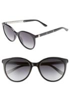 Women's Jimmy Choo Erie 54mm Gradient Round Sunglasses - Black