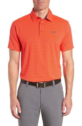 Men's Under Armour 'playoff' Loose Fit Short Sleeve Polo, Size - Red