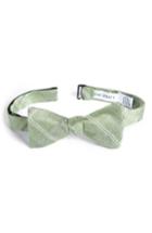 Men's Calibrate Silves Stone Plaid Bow Tie, Size - Green