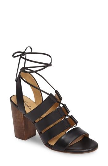 Women's Splendid Brayden Strappy Ghillie Lace Sandal M - Black