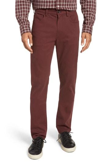 Men's Vince Regular Fit Five-pocket Pants - Burgundy