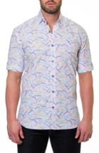 Men's Maceoo Fresh Colors Print Sport Shirt (l) - White