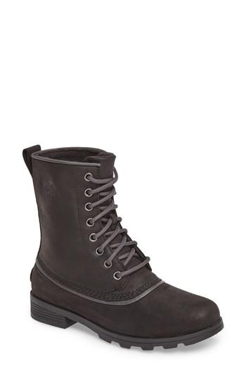 Women's Sorel Emelie 1964 Waterproof Bootie M - Black