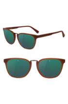 Men's Vuarnet Cable Car 54mm Sunglasses - Cognac / Grey Green Flash