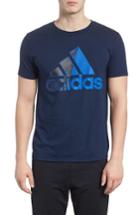 Men's Adidas Bos Split T-shirt, Size - Blue
