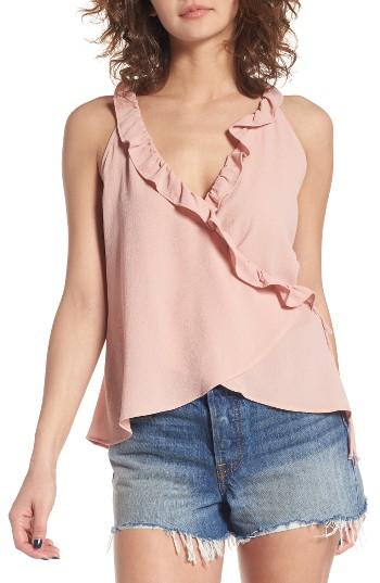 Women's Leith Ruffle Ruffle Wrap Tank - Pink