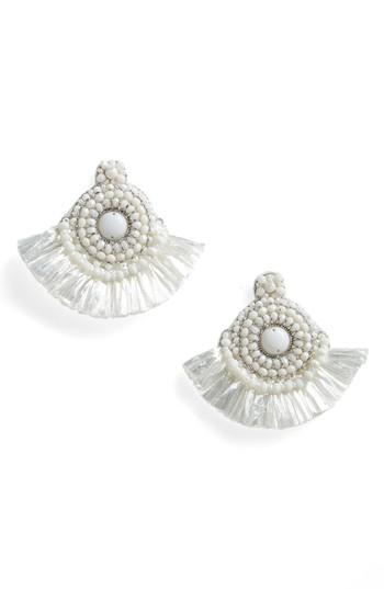 Women's Topshop Rafa Circle Bead Tassel Earrings