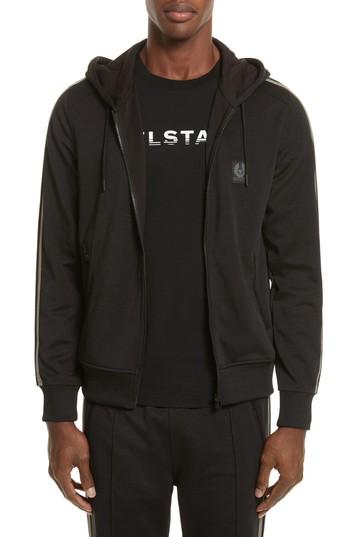 Men's Belstaff Woodlow Zip Hoodie - Black