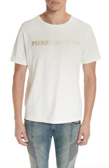Men's Pierre Balmain Logo T-shirt Eu - White