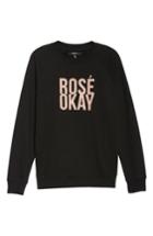 Women's Brunette The Label Rose Okay Sweatshirt /small - Black