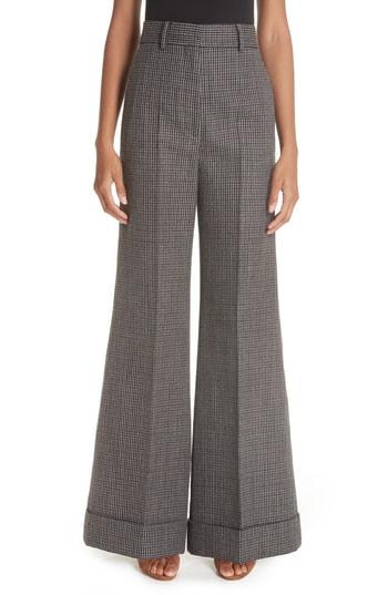 Women's Khaite Beatrice Wide Leg Wool Pants - Grey