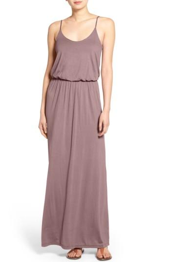 Women's Knit Maxi Dress - Pink