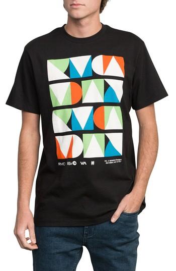 Men's Rvca Modern Logo Graphic T-shirt - Black