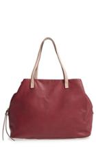 Sole Society Faux Leather Tote - Red