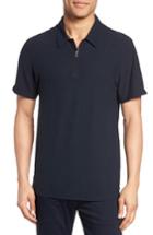 Men's James Perse Zip Placket Polo (xxl) - Blue